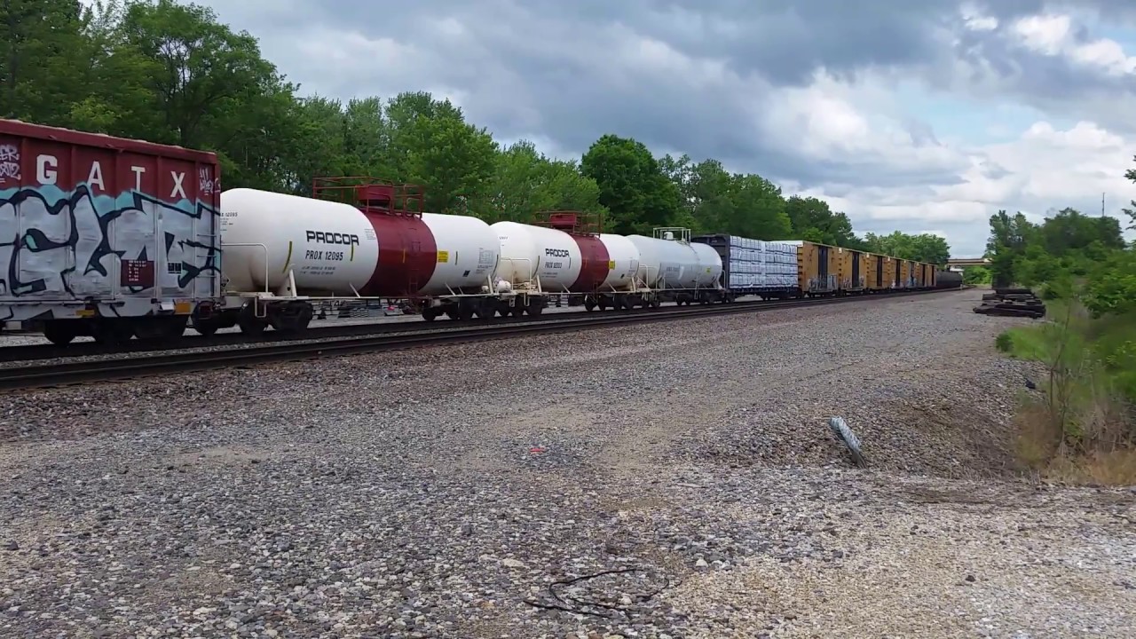12 Engine Consist With a Nice Freight Train