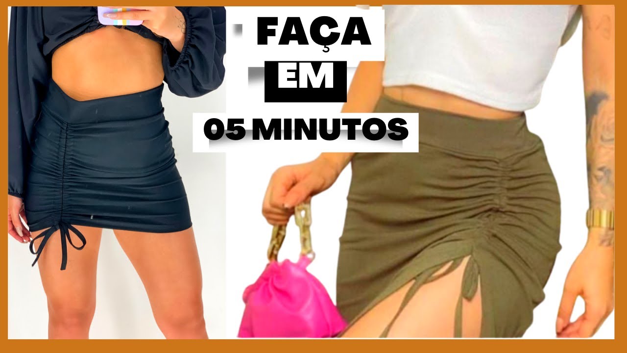 [ COSTURA FÁCIL ] Como fazer saia franzida linda, rápido e fácil  PASSO A PASSO I  Dida oliver