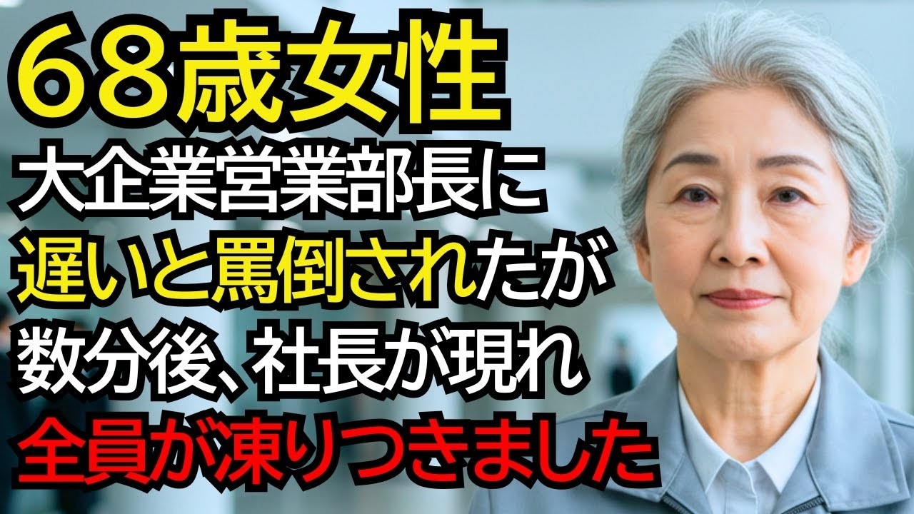 大企業営業部長に「遅い」と怒鳴られた配達員のおばあさん──10分後、社長が現れ、全員が凍りつきました