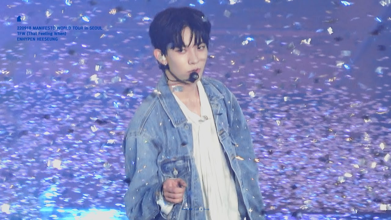 [4K] 220918 MANIFESTO in SEOUL 희승 - TFW (That Feeling When) 직캠 (ENHYPEN HEESEUNG focus)