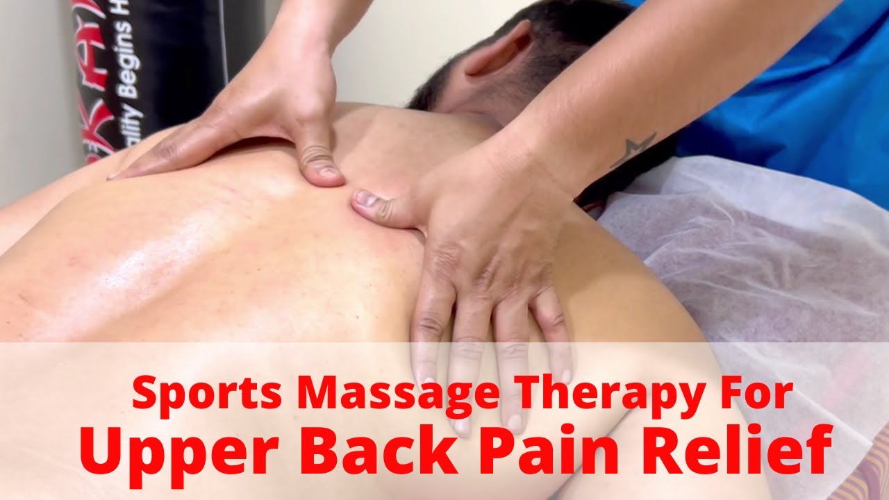 ASMR Upper Back Pain Relief Sports Massage Therapy | Deep Tissue Massage For Instant Upperback Pain