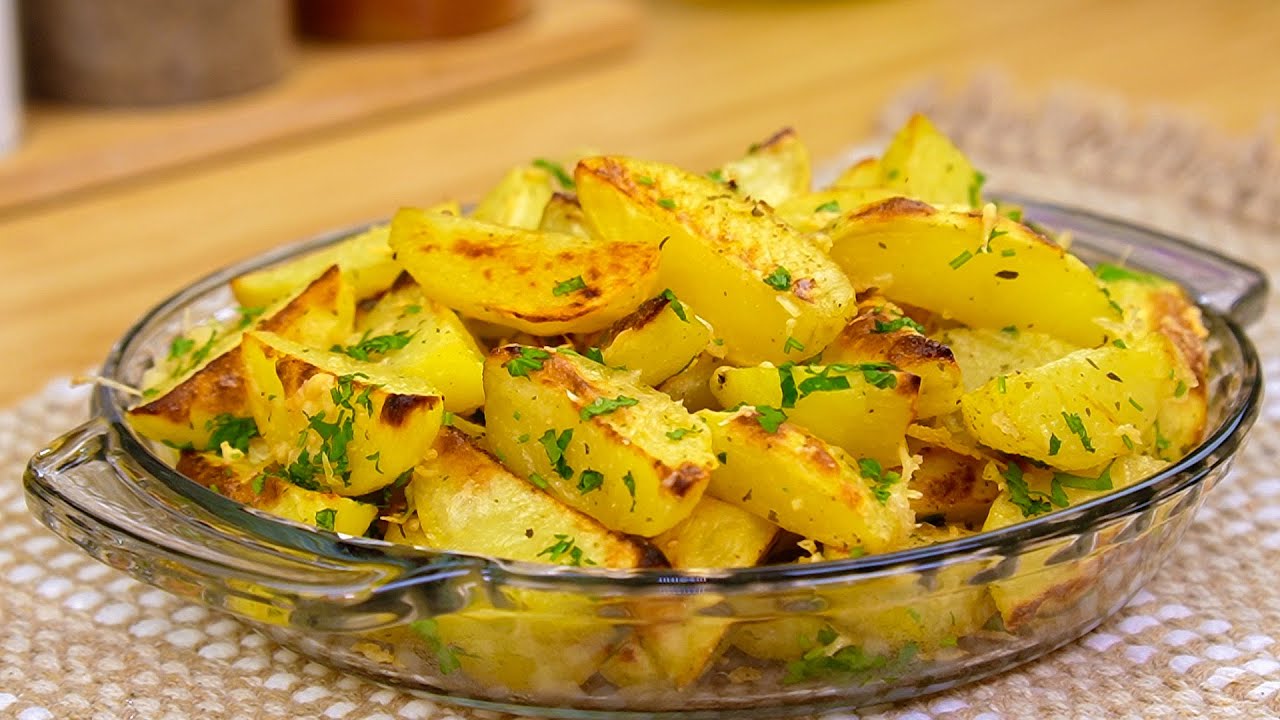 Bardzo prosty przepis na pieczone ziemniaki! Gotowanie ASMR!