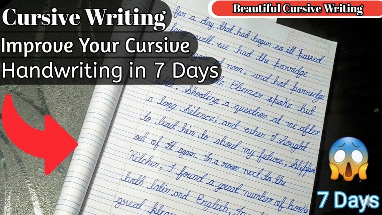 Improve Your Cursive Handwriting in 7 Days | Beautiful Writing Practice ✍️