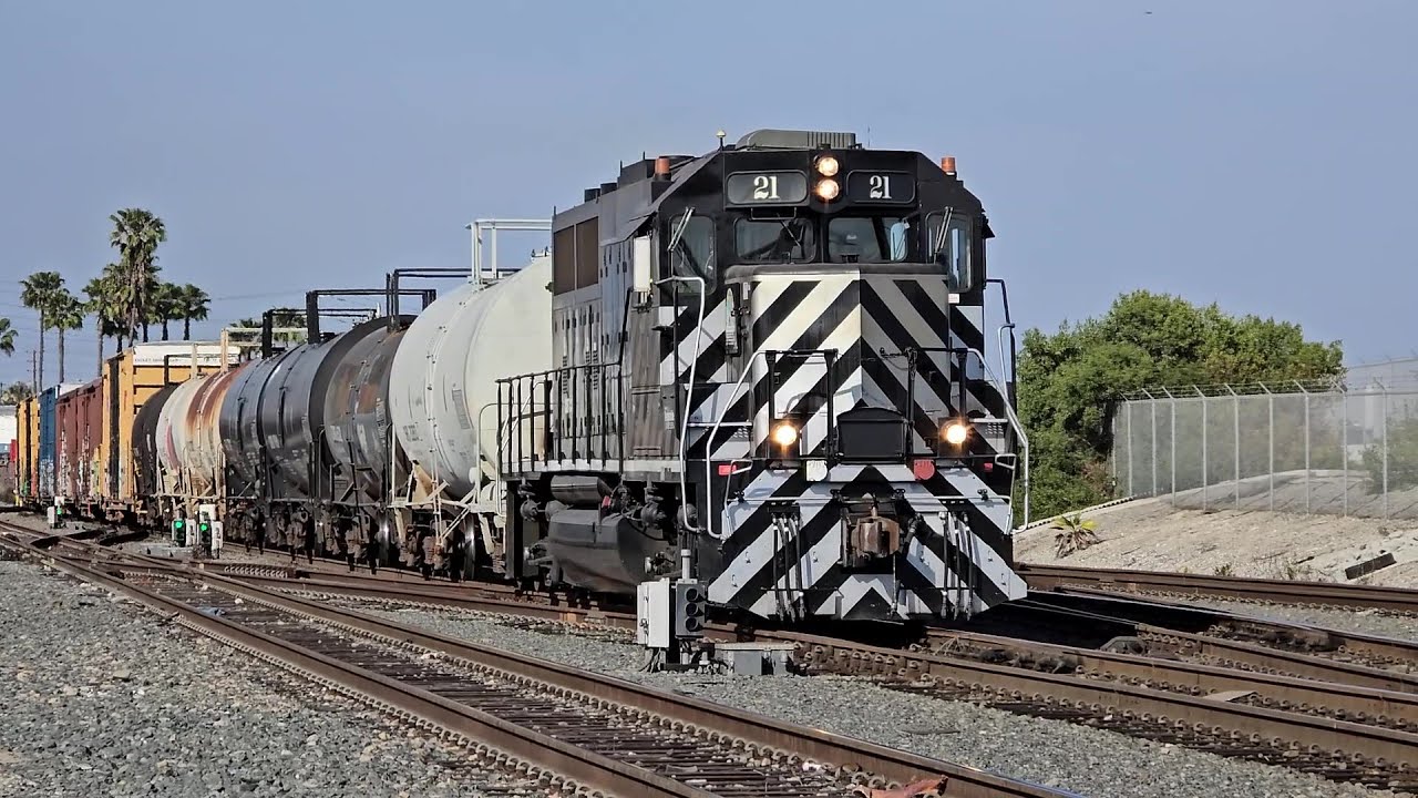 [HD] Trains in the LA & Long Beach Harbor - Pacific Harbor Line, BNSF, & Union Pacific!