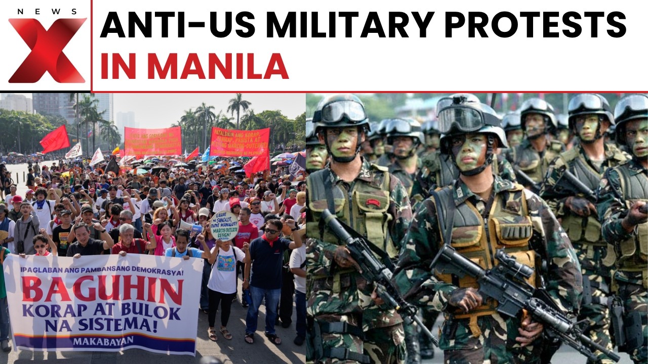 Hundreds Protest US Military Presence in Manila During Independence Day Rally | World News | NewsX