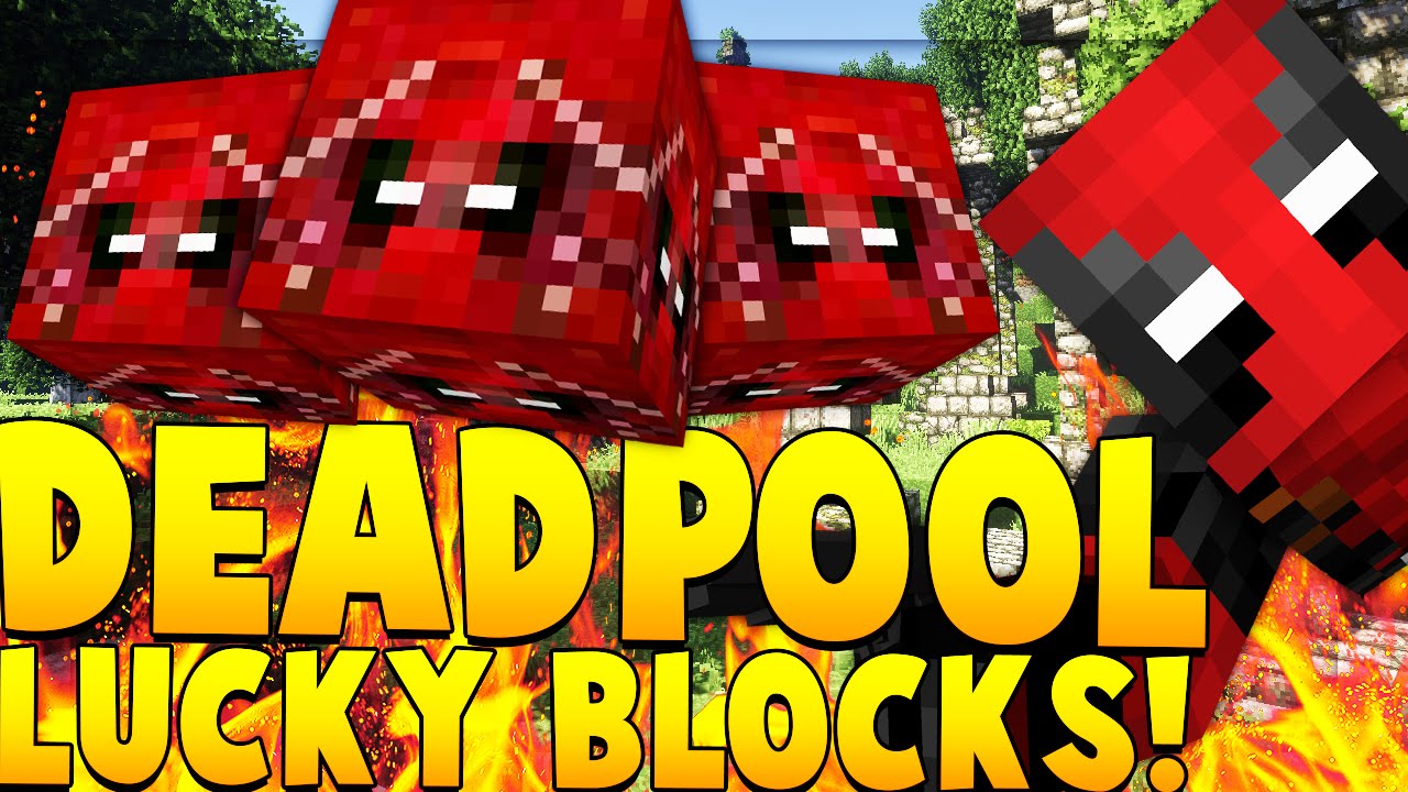 DEADPOOL SUPER HERO Lucky Block Mod Challenge | Minecraft - Lucky Block Mod | JeromeASF