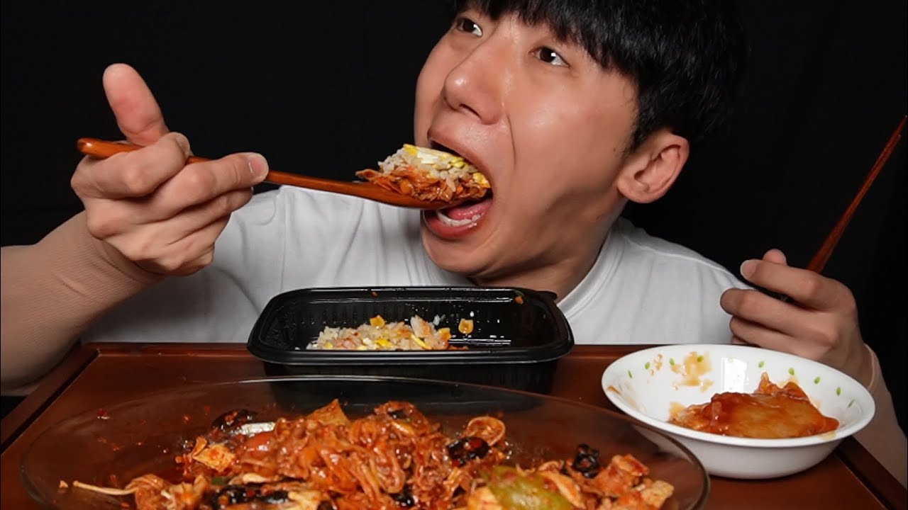 왕크게 마라샹궈 먹어볼게요🔥🔥 마라샹궈, 계란볶음밥, 꿔바로우 냠 Malaxianguo Mukbang Asmr