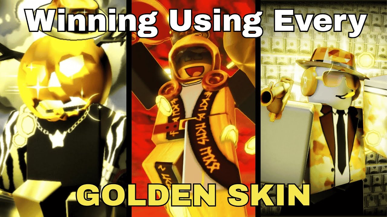 WINNING using EVERY GOLDEN SKIN || Forsaken Gameplay