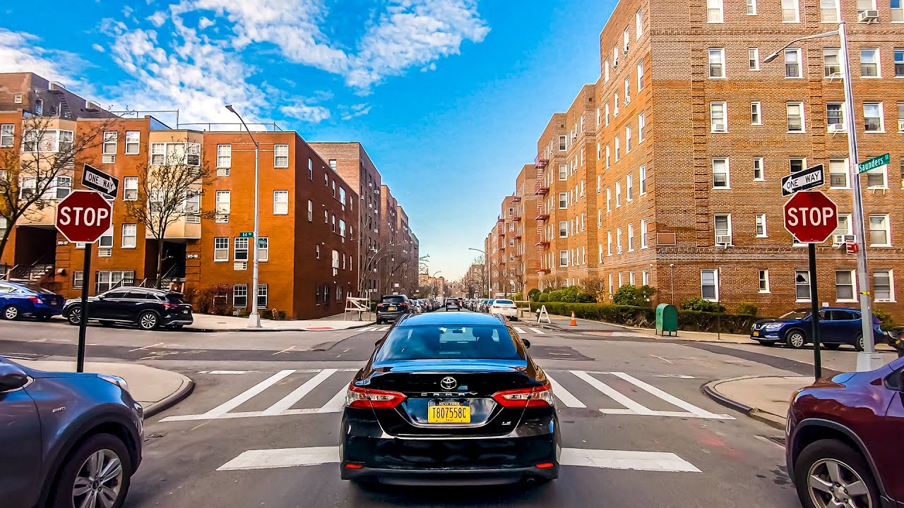 New York City 4K🗽Driving Queens Residential Areas🗽Raw Streets Of New York