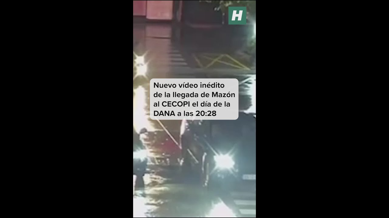 As&iacute; fue el momento en el que Carlos Maz&oacute;n llego al CECOPI el d&iacute;a de la DANA a las 20.28