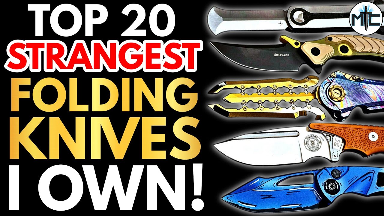 The TOP 20 STRANGEST Folding Knives!