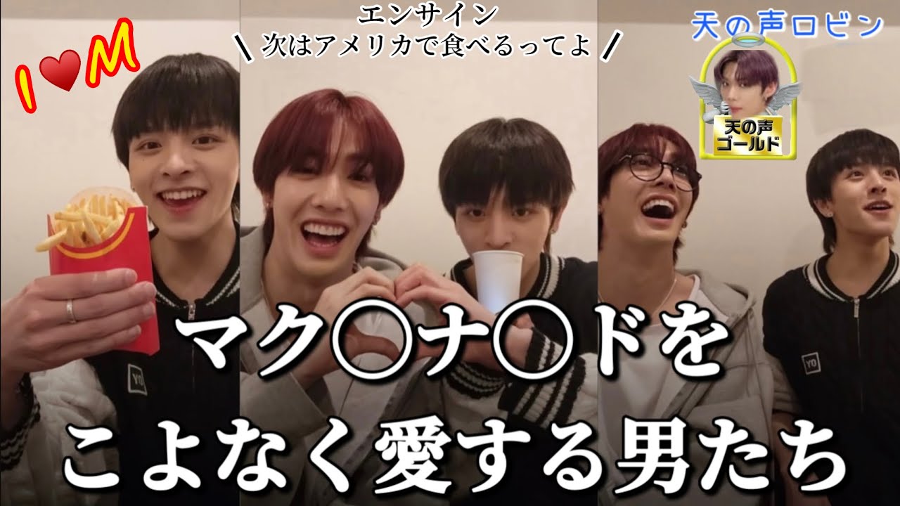 【n.SSign】マク◯ナ◯ドをこよなく愛する男たち🍔🍟日本滞在日記/健気で不憫なロビン/日本語字幕