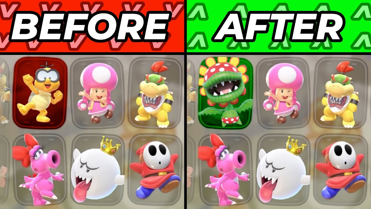Replacing 1 Character in EVERY Mario Kart Game!