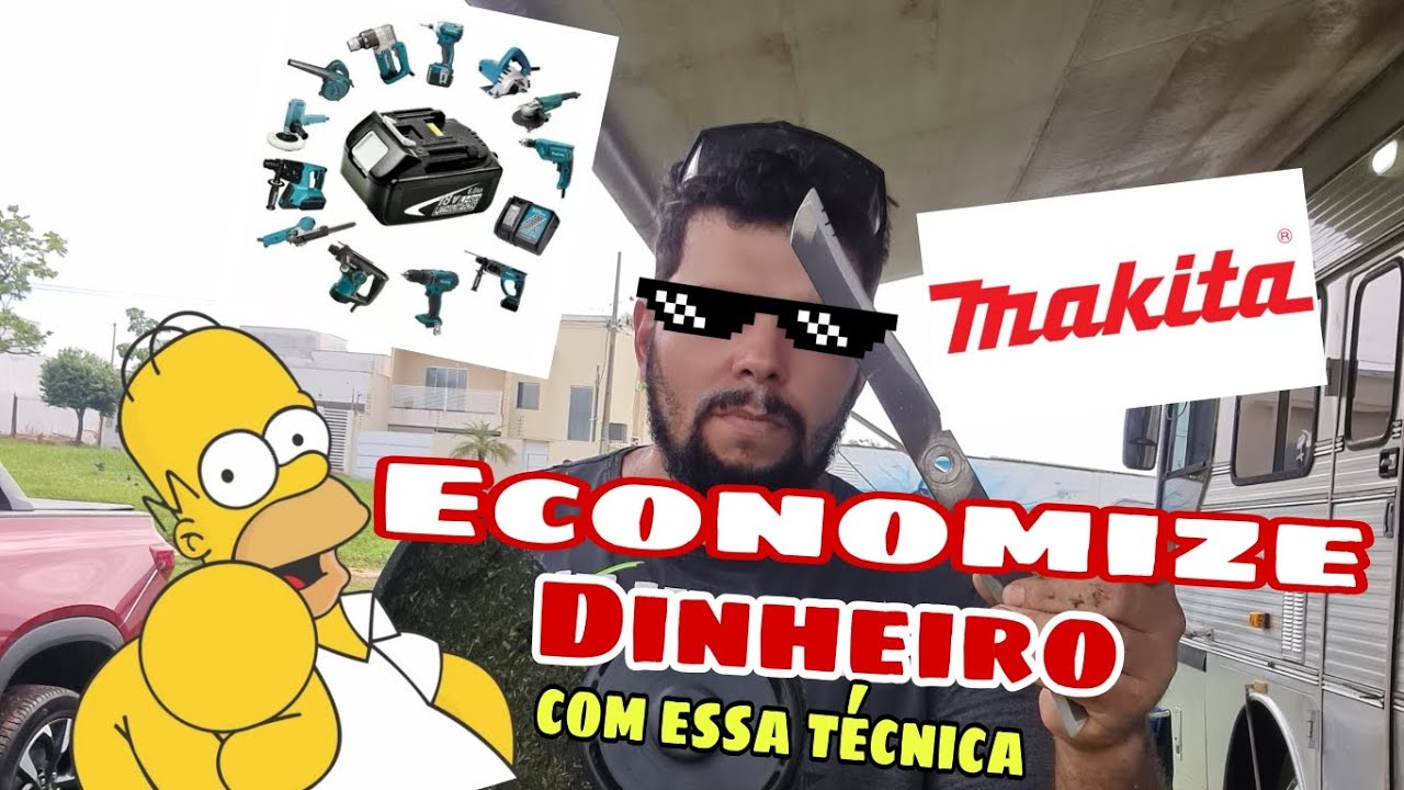 Makita 18v roçadeira aparador de grama Makita a Bateria |Volta ao Mundo