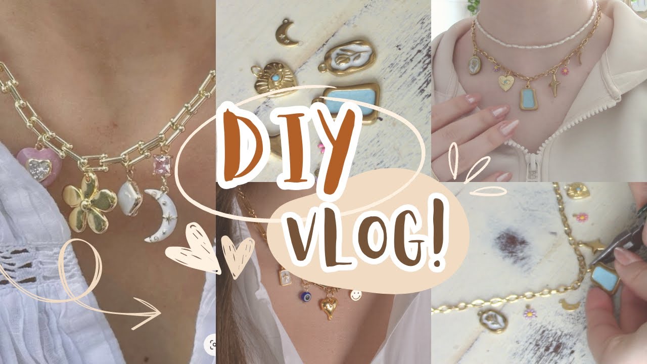 ✨🌸 Pinterest inspired Charm Necklace DIY 🌸✨