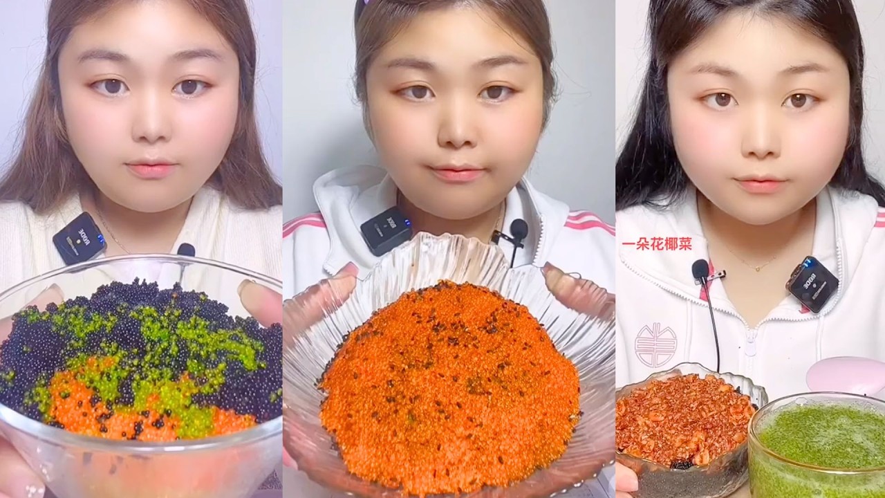 Seafood Texture ASMR | Massive Fish Roe Bowl Eating #74