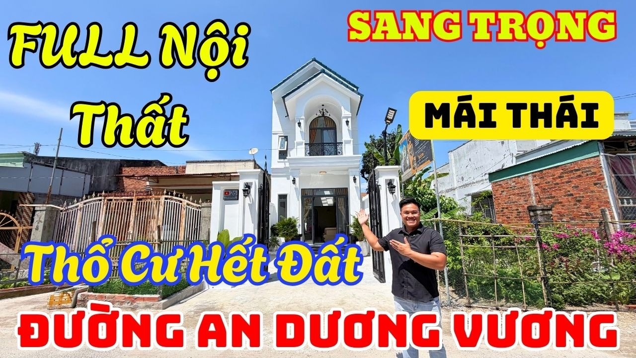 Siêu Phẩm Trung Tâm Tp Tây Ninh ! Lầu Mái Thái Full Thổ Cư . Full Nội Thất