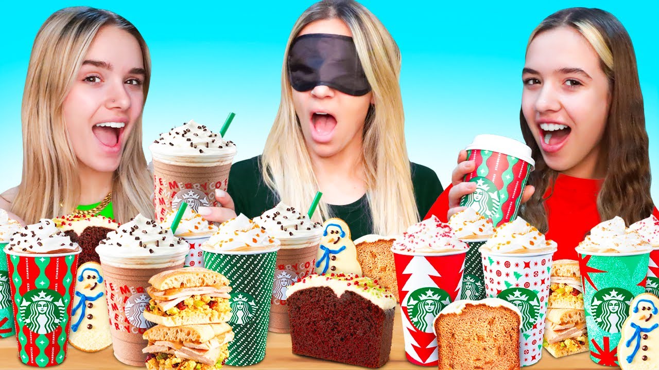 We Tried ENTIRE STARBUCKS CHRISTMAS MENU!