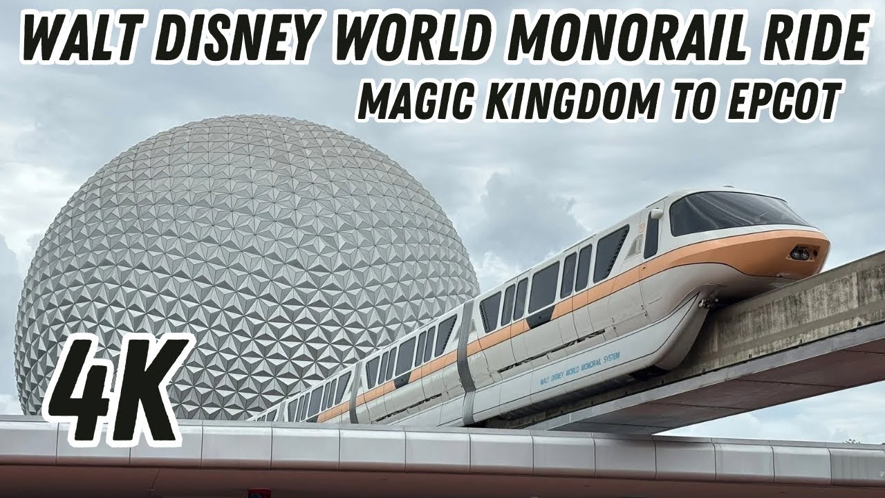Walt Disney World Monorail Ride from Magic Kingdom to Epcot