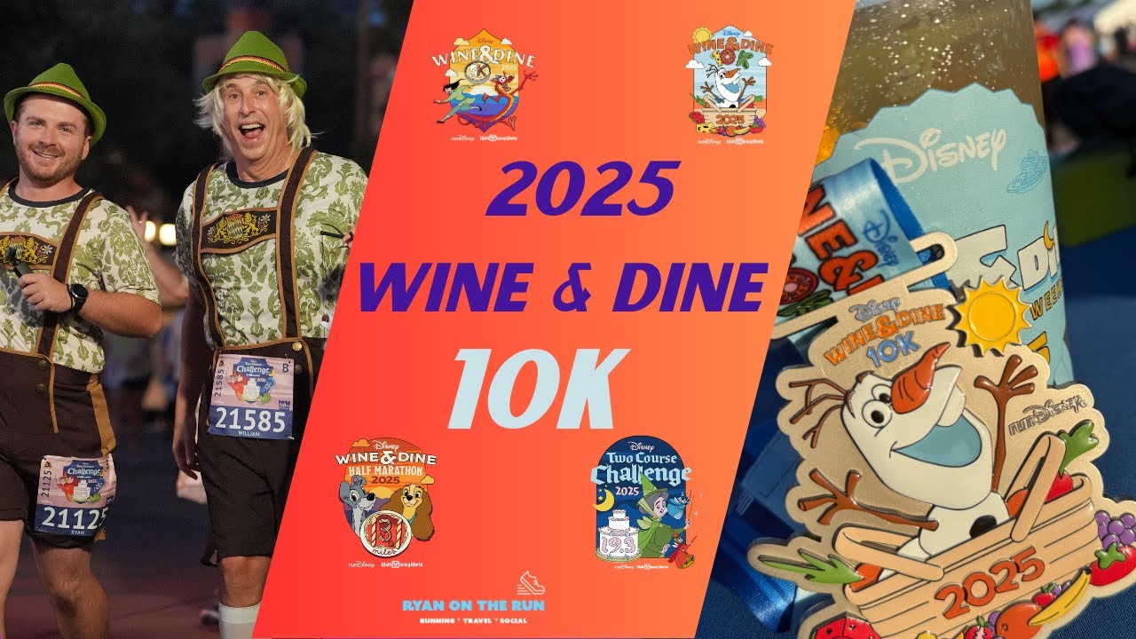 2025 runDisney Wine & Dine 10K Recap | Course Highlights, Characters & Race Day Fun!