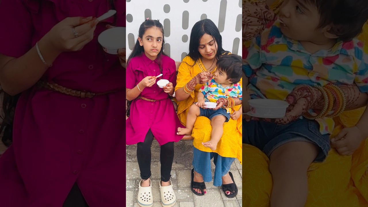 Mummy ne Samayra ki icecream kyu khayi 💔😰 #shorts #samayranarula #siblings