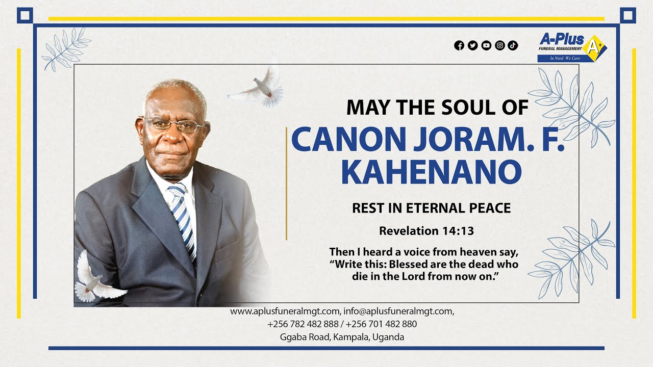 Burial of the Late Canon Joram. F. Kahenano