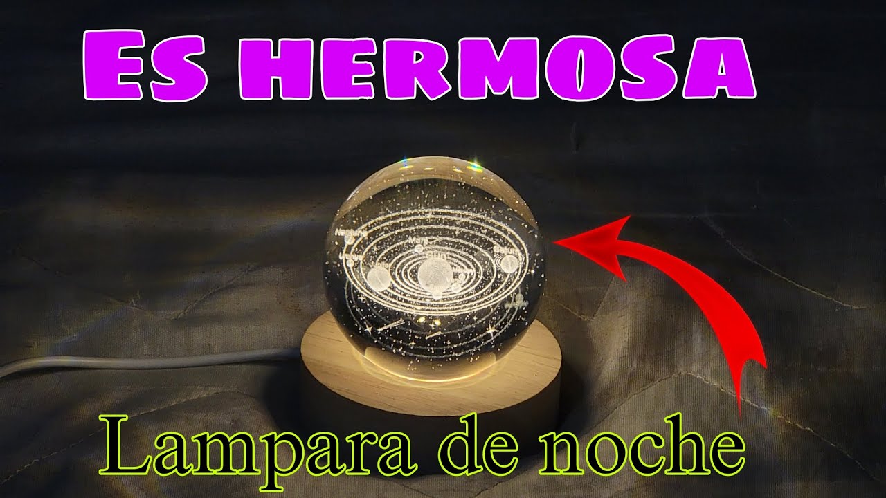 Lampara del sistema solar | Esfera de cristal #unboxing #review #universe