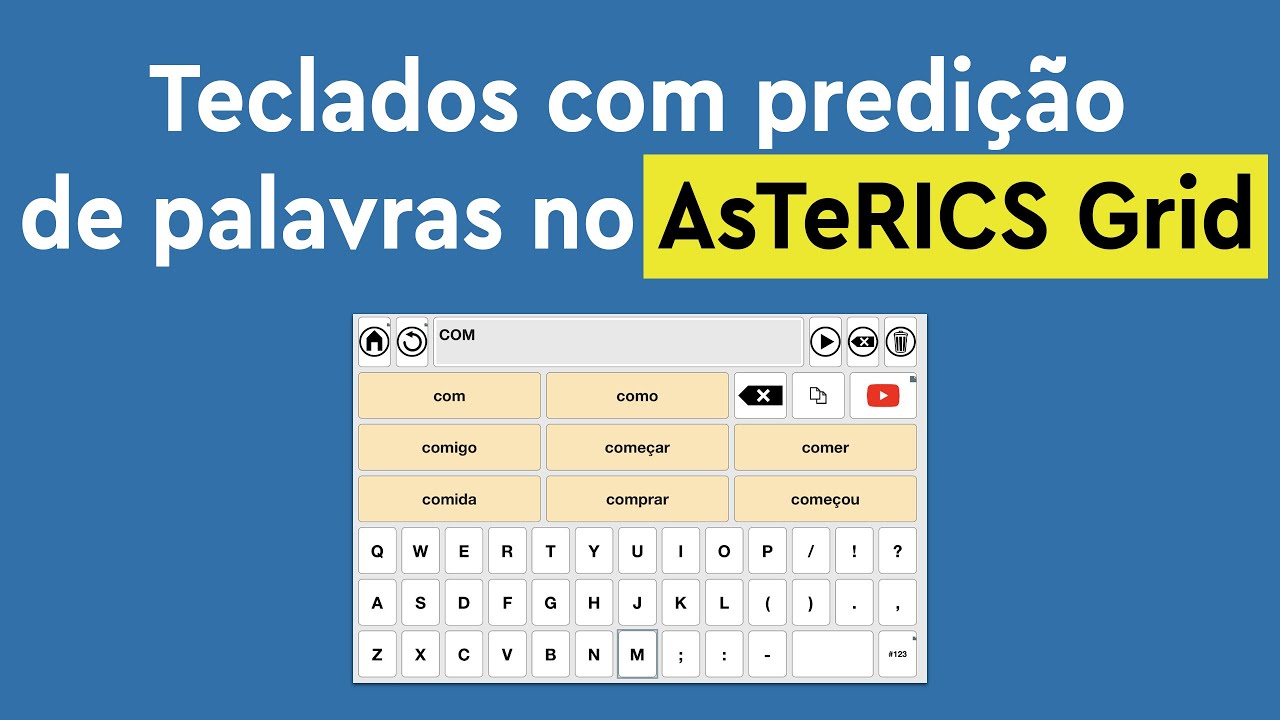Teclados com predição de palavras no AsTeRICS Grid | Aula 065 #astericsgrid