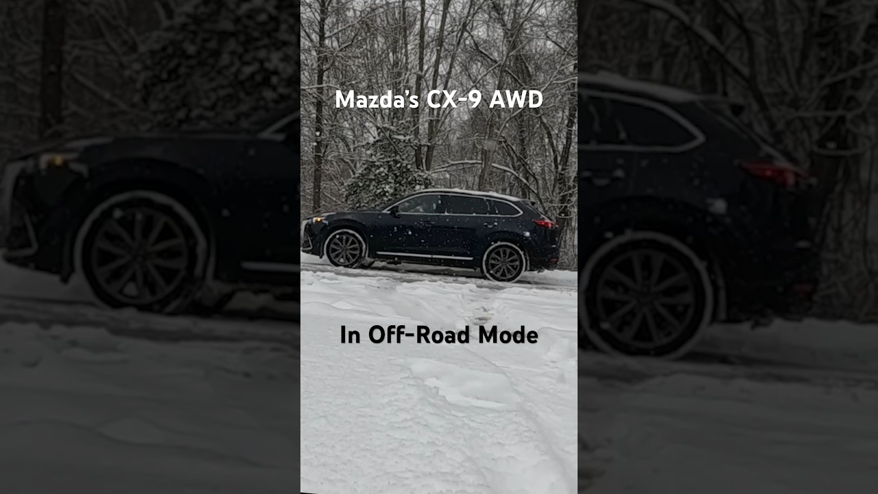 Mazda&rsquo;s CX-9 AWD in Snow in Off-Road Mode