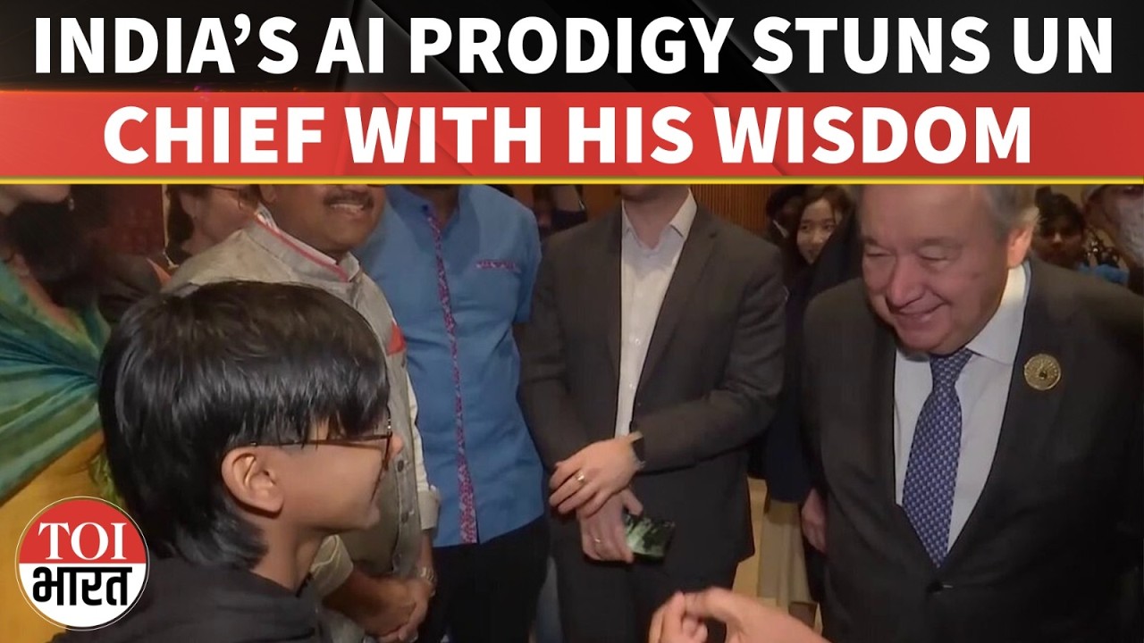 “You Don’t Meet Such People Daily”: AI Prodigy Thrilled After Meeting UN Chief