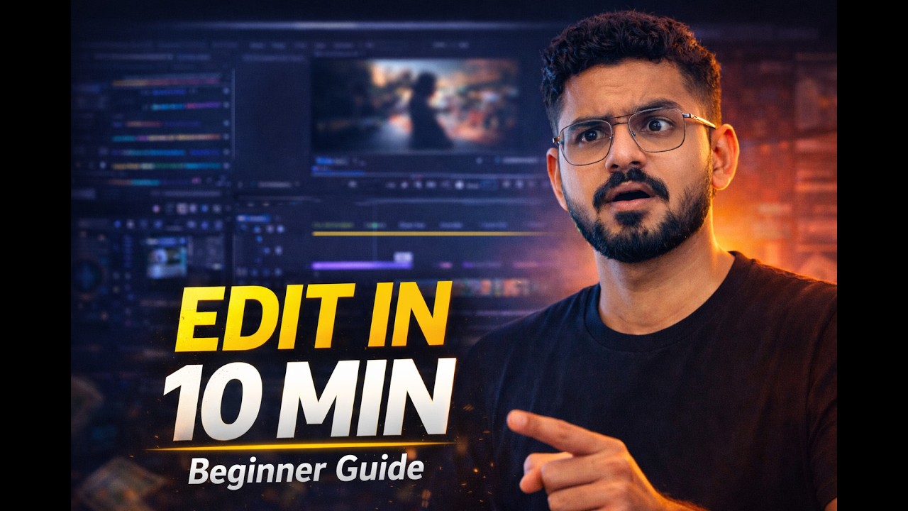 Learn Video Editing in 10 minutes | Premiere Pro Beginner tutorial