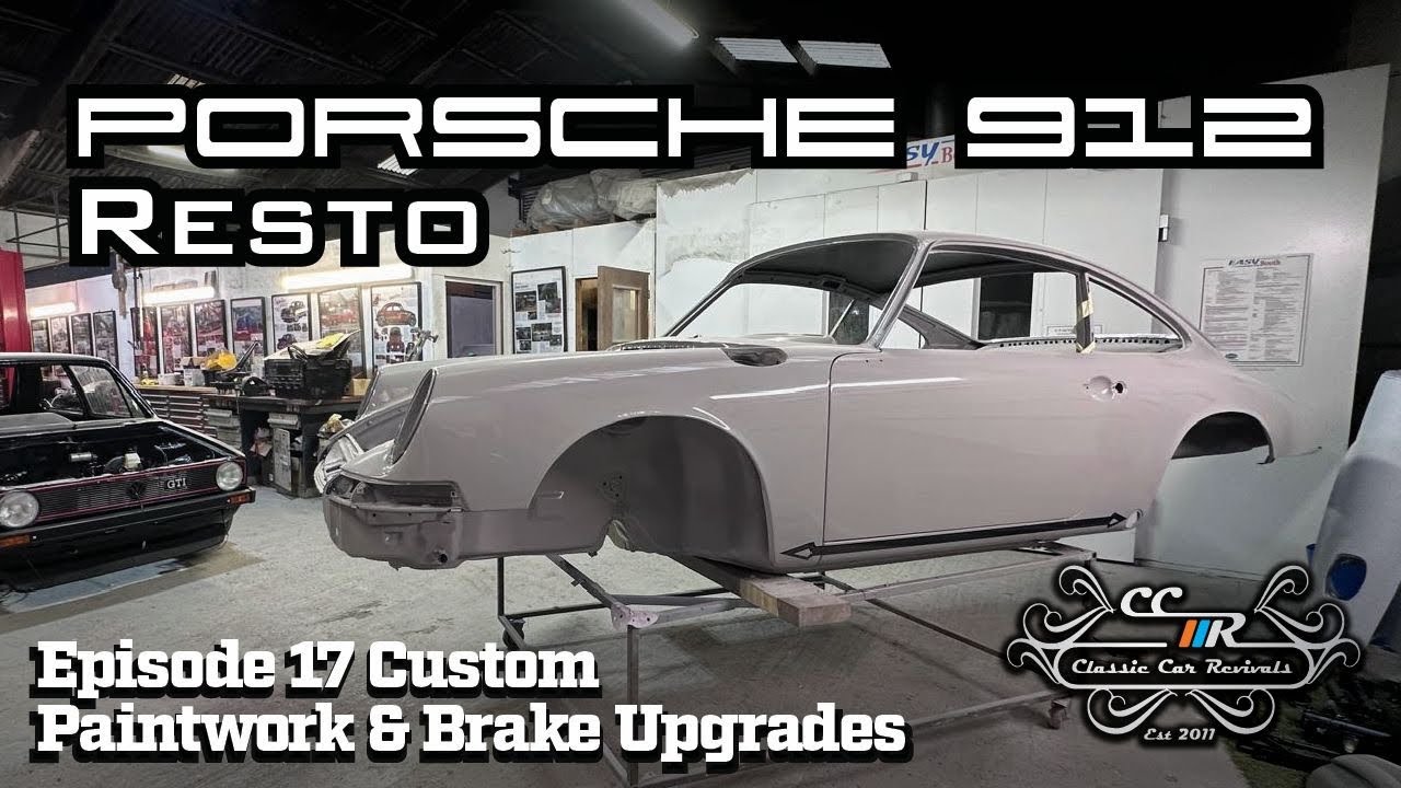 Реставрация Porsche 911 912, часть 17!! Полная покраска с установкой кастомной тормозной системы ...