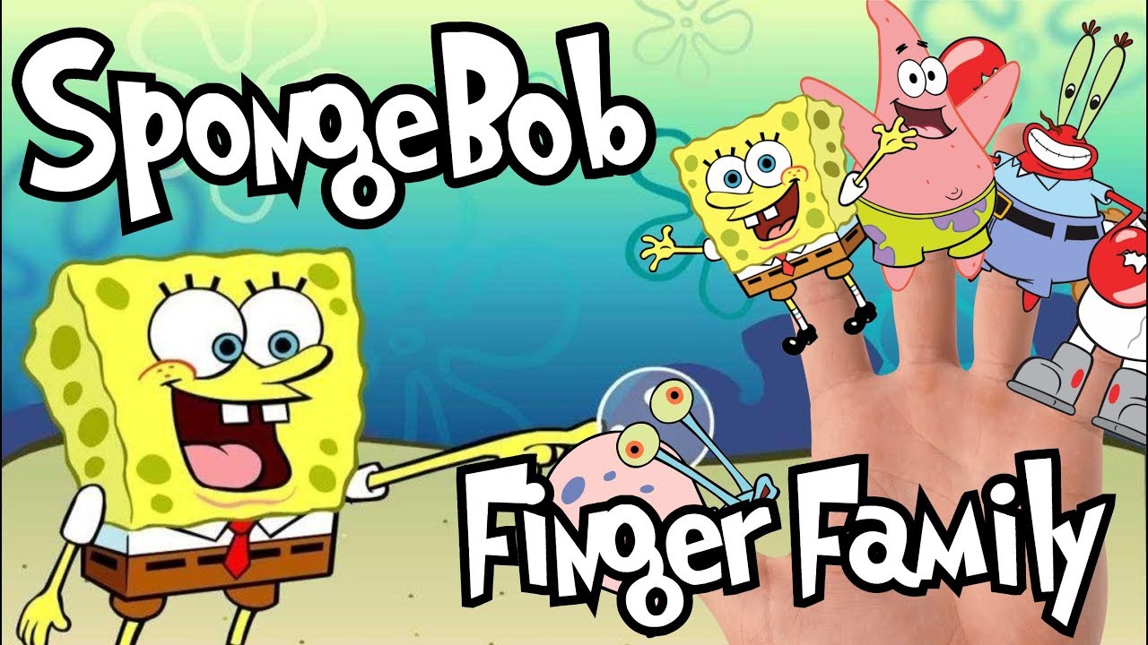SpongeBob SquarePants Finger Family Song | Sponge bob Characters | Preschool Learning Kids Cartoon