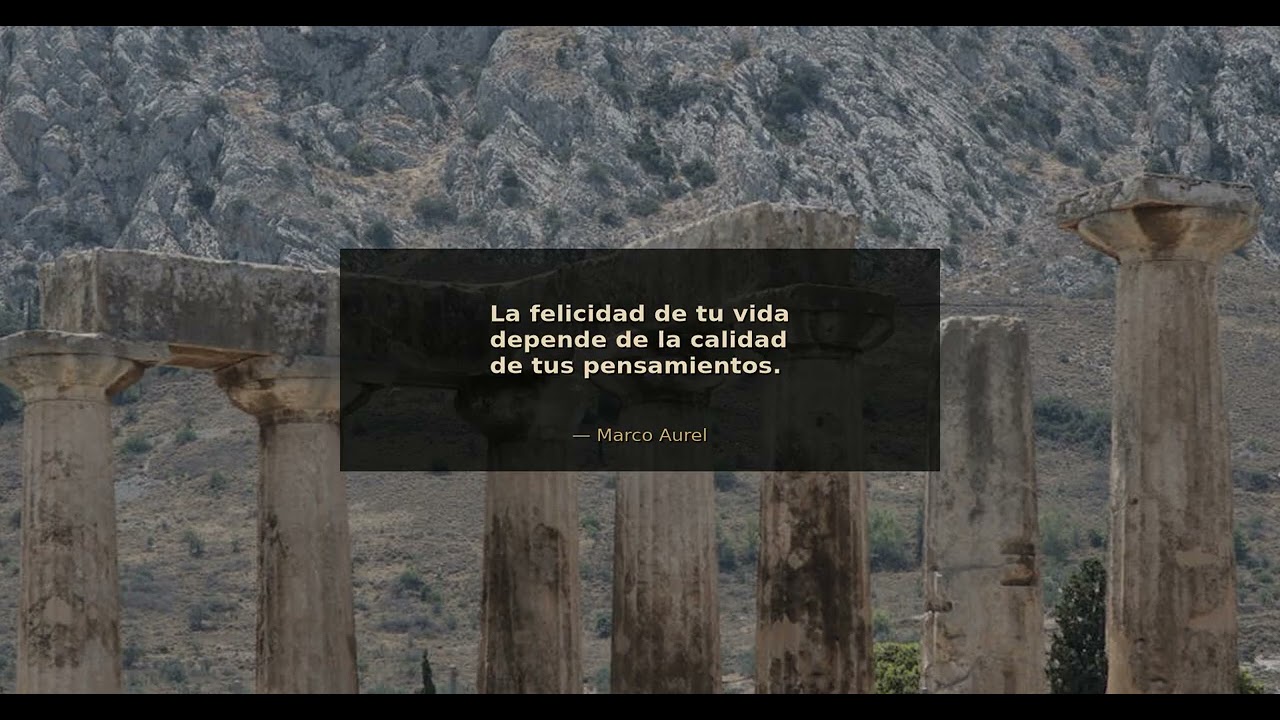 La felicidad de tu vida depende de la calidad de tus pensamientos. - Marco Aurelio | Disciplina Esto