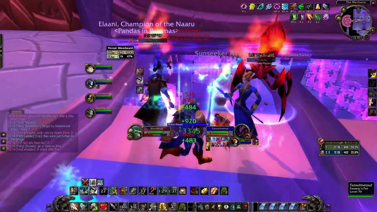 Prot Warrior -  The Mechanar - Heroic Dungeons rep and gear farm, Learning tanking :D