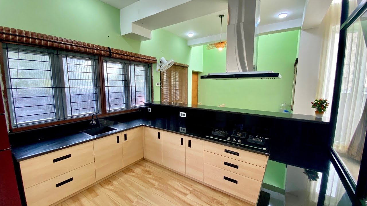 A Modern Minimal Design Modular Kitchen 11x11feet Size 😍🔥 Separate Dining Room 🔥🔥