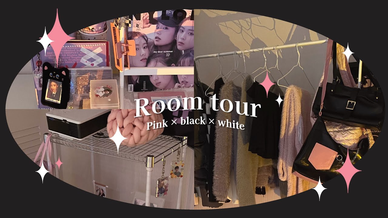 Room tour 2️⃣🖤 オタクを隠せないモノトーン部屋紹介♡̷̷♡̷  ﾞ / 韓国好き大学生 /🧭STAY × MIDZY 🎀