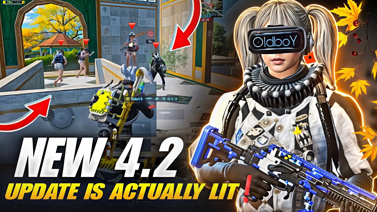 NEW 4.2 UPDATE IS ACTUALLY GOOD 🔱 4 fingers + full gyroscope | fastest 1vs4 Clutches BGMI