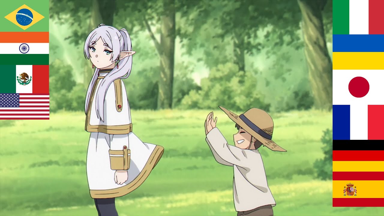 Himmel wants to see Frieren's panties in different languages | Frieren: Beyond Journey's End