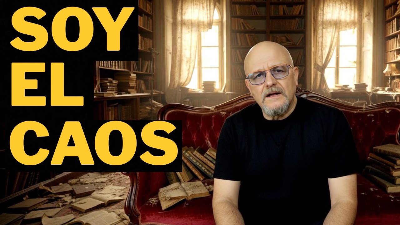 SOY EL CAOS: UN HOMBRE ANTE SU BIBLIOTECA.