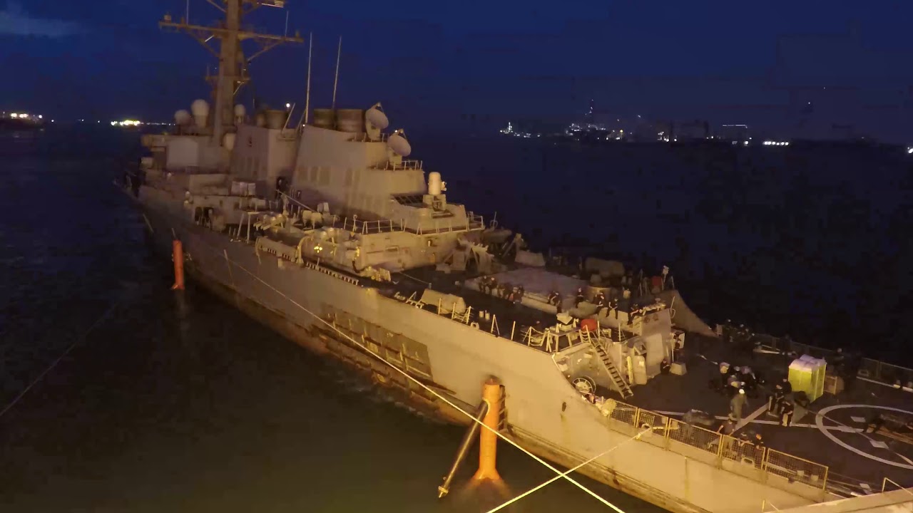 USS John S. McCain Moves to Heavy Lift Vessel