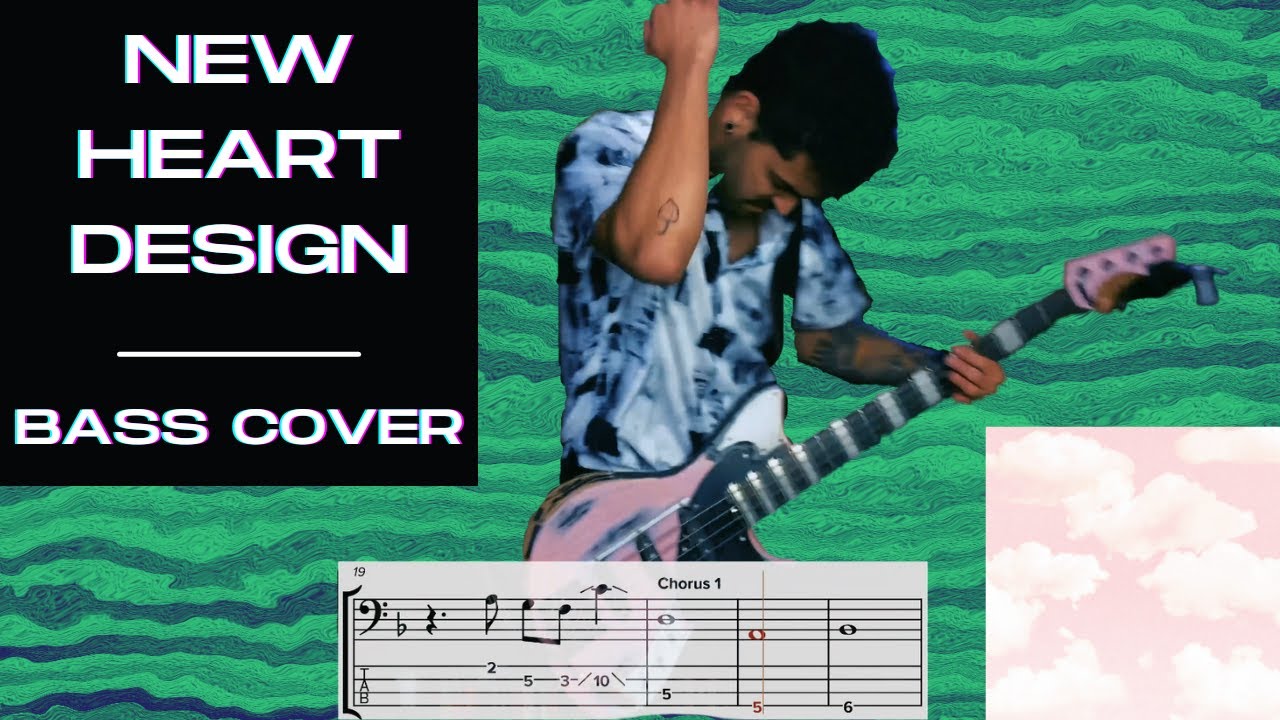 TURNSTILE - NEW HEART DESIGN | BASS COVER (Play Along Tabs)