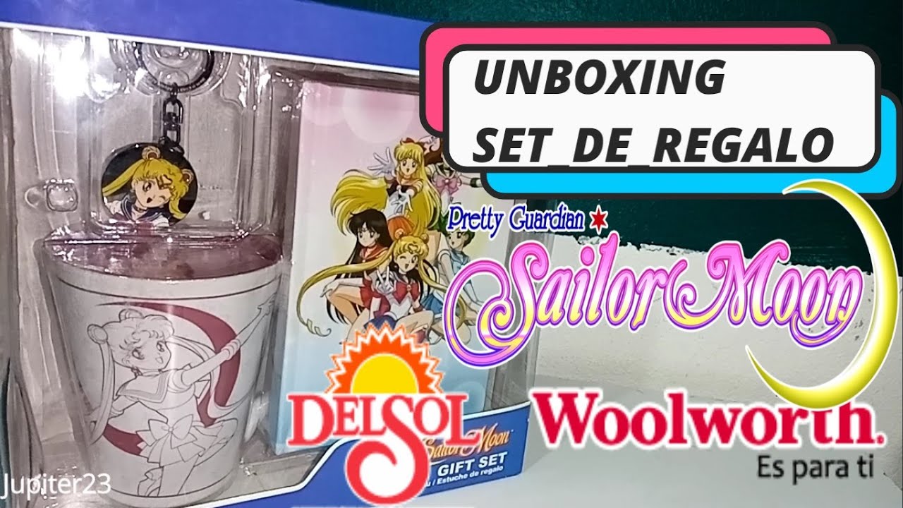 Unboxing Set de regalo sailor moon en tiendas del sol (woolworth)