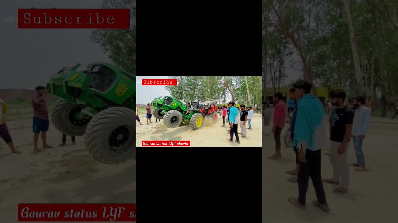Kubota vs John deere touchan video/ Tractor पलट गया/ gone wrong#touchan#shortfeed #shorts#johndeere