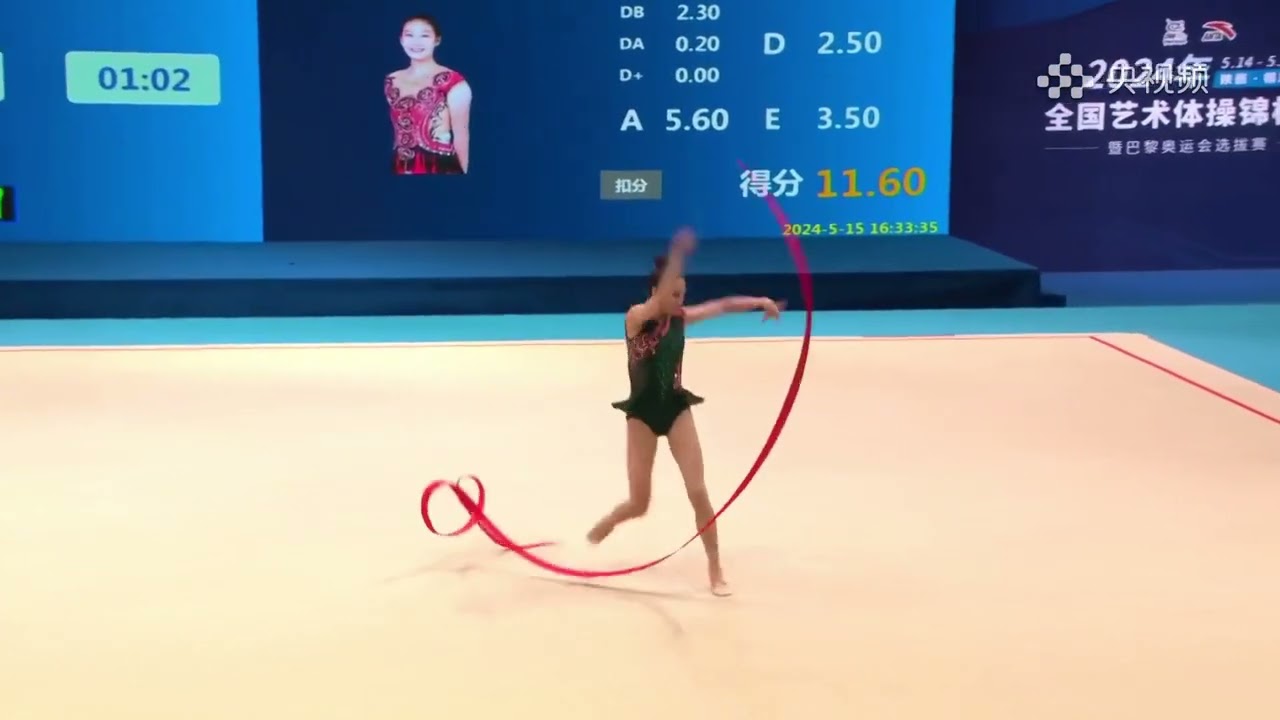 WANG Zilu Senior Q Ribbon 2024 China Rhythmic Gymnastics National Championships