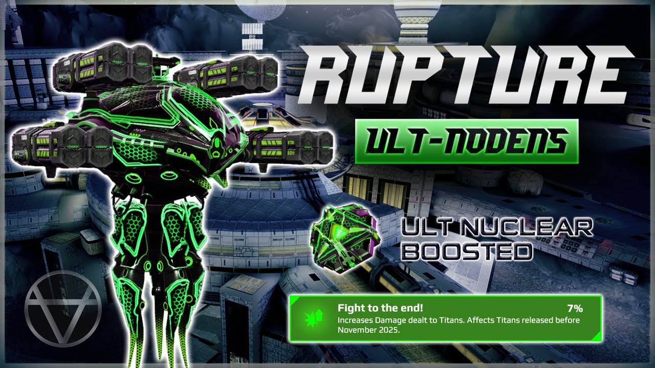4x Old Rupture Boosted by ULT Nuclear Amplifier &ndash; Titan Gameplay | War Robots