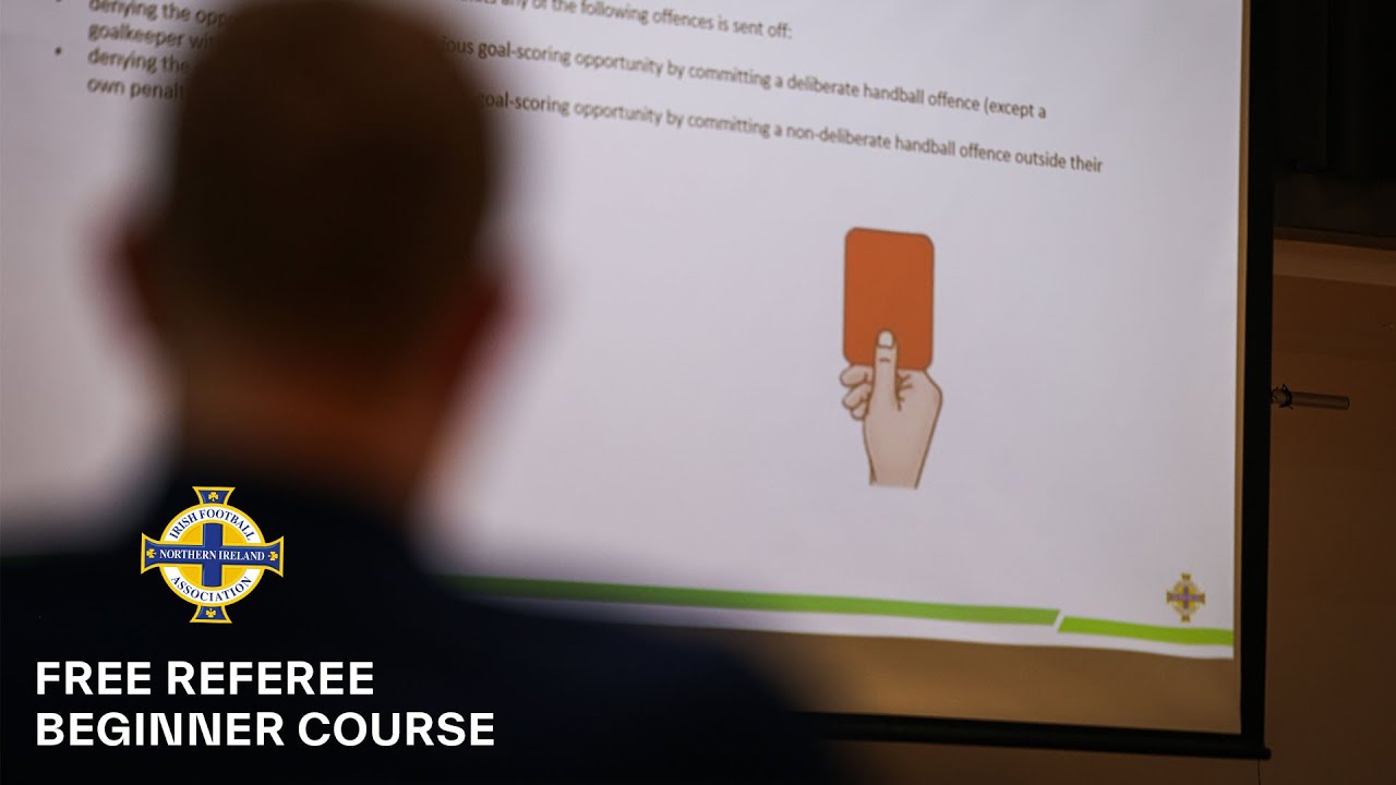 Free Referee Beginner Courses get underway ⚽️