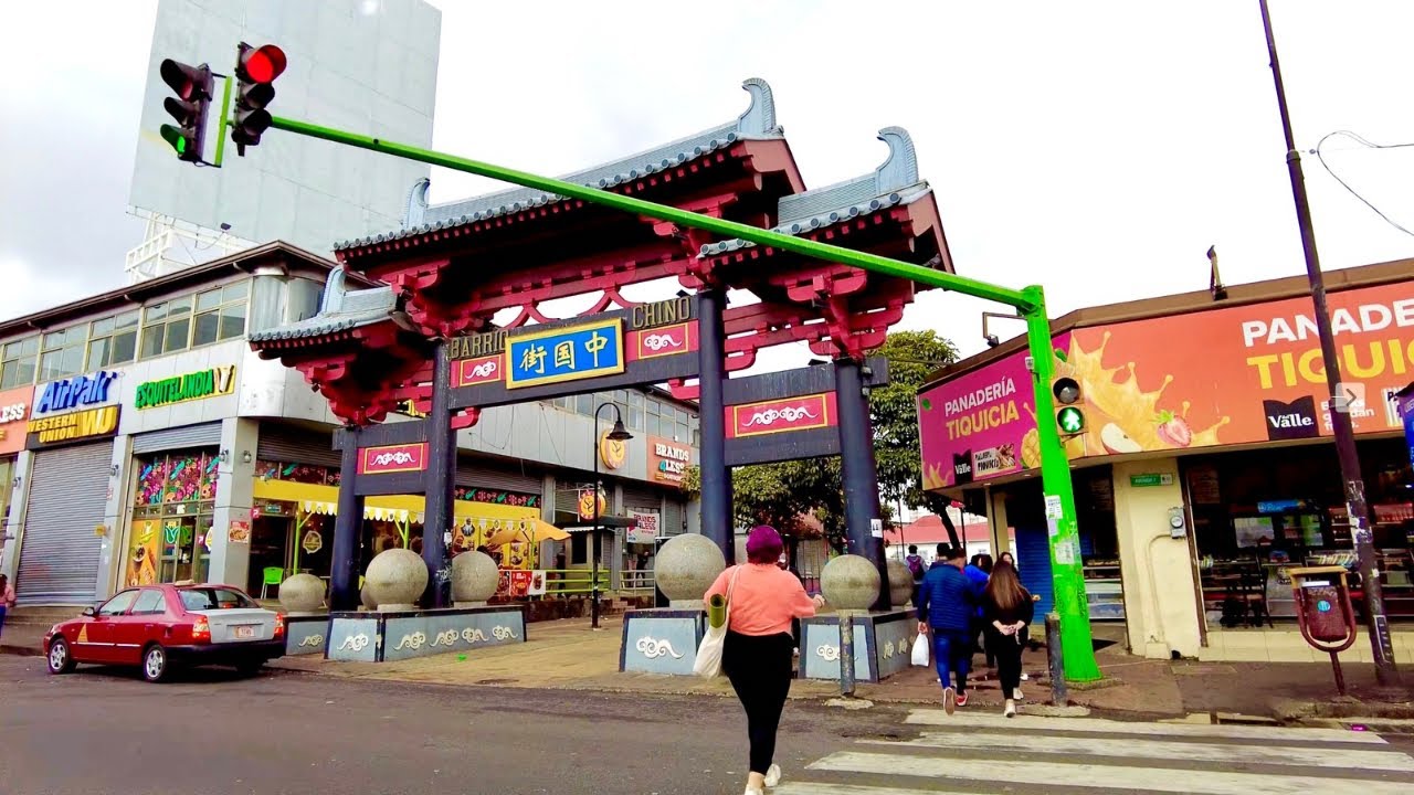 🤯 Un BARRIO CHINO en LATINOAMERICA 🇨🇳🇨🇷Walking city tour 4K - Chinatown San José, Costa Rica.