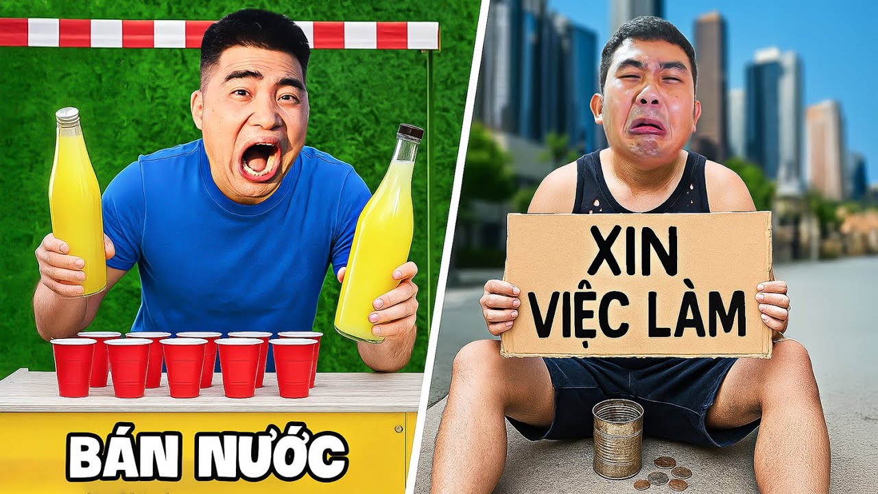 Gấu Đỏ TV - 24h Thử 100 Nghề Khác Nhau – Ai Kiếm Được Nhiều Tiền Nhất?