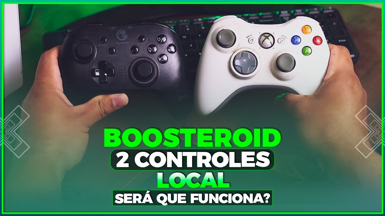 BOOSTEROID - JOGAR COM 2 CONTROLES LOCAIS - SERÁ QUE FUNCIONA? CONFIRA